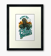 Blue Sentinals Framed Print