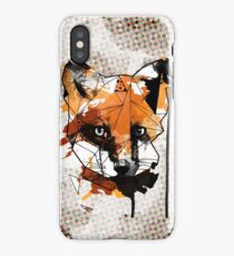 Geometric Watercolor Fox iPhone Case