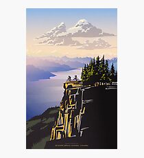 Lámina fotográfica Cartel de viaje retro hermosa Columbia Británica