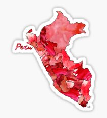 Watercolor Countries - Peru Sticker