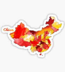 Watercolor Countries - China Sticker