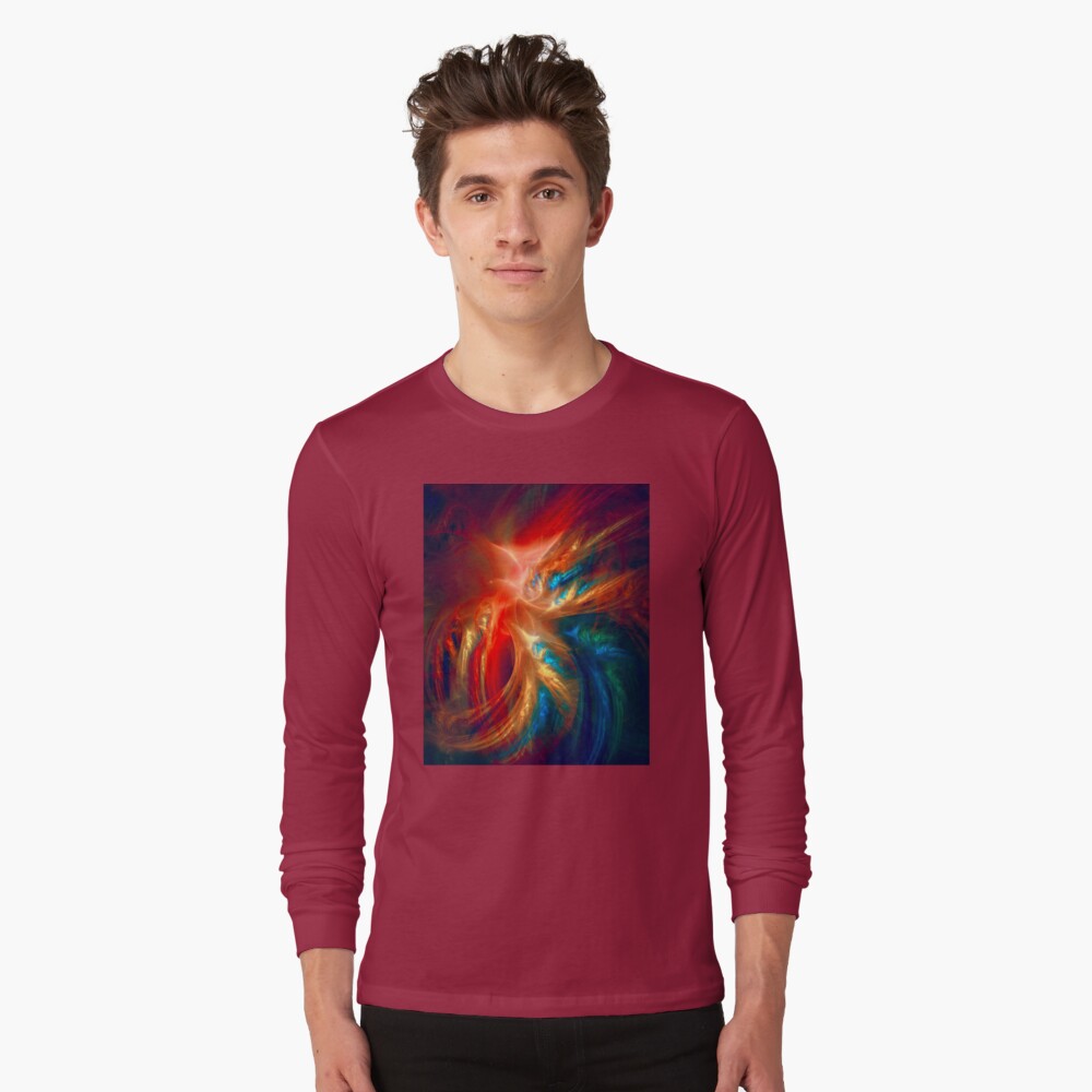 Colorful Wings Long Sleeve T-Shirt