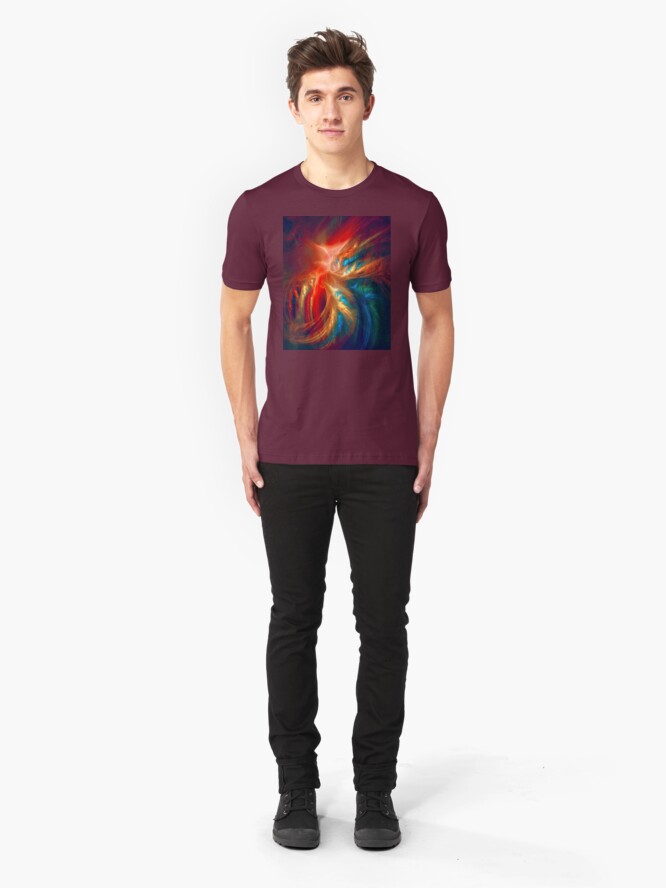 Alternate view of Colorful Wings Slim Fit T-Shirt