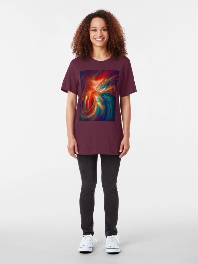 Alternate view of Colorful Wings Slim Fit T-Shirt