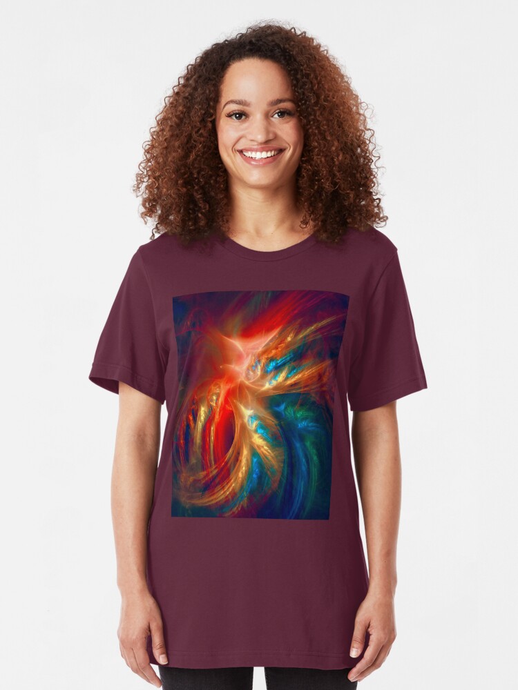 Alternate view of Colorful Wings Slim Fit T-Shirt