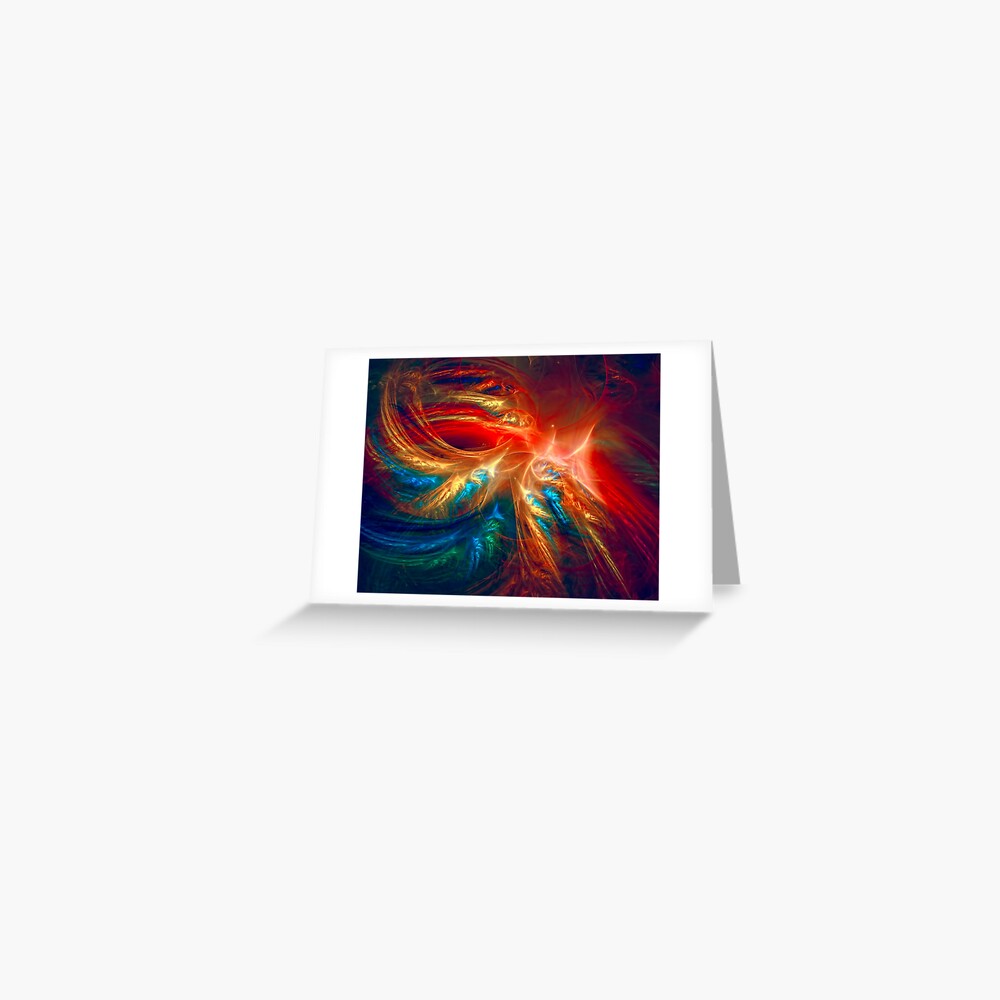 Colorful Wings Greeting Card