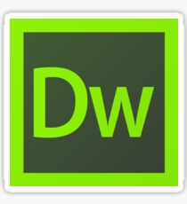 Adobe Dreamweaver Pillows / Acrylic Block Logo Sticker