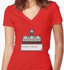 Choose your companion Women's Fitted V-Neck T-Shirt