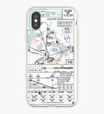Amsterdam ILS 18R approach plate iPhone Case