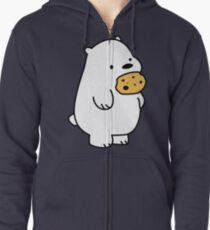 Ice Bear-Plätzchen Hoodie mit Reißverschluss