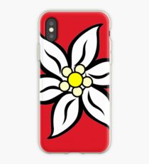Edelweiss on Red iPhone Case