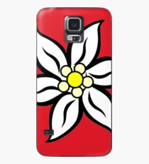 Edelweiss on Red Case/Skin for Samsung Galaxy