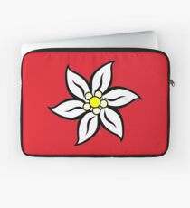 Edelweiss on Red Laptop Sleeve