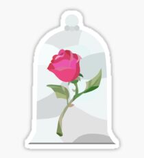 Stain Glass Rose - Beauty & the Beast Sticker
