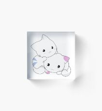 Kittens Playing Acrylic Block