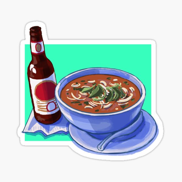 Noodle Soup & Beer Sticker