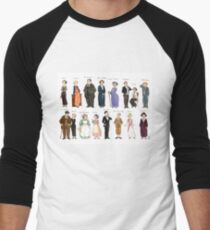 Downton Abbey portraits Men's Baseball ¾ T-Shirt
