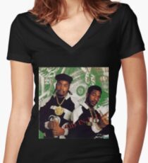 Eric B and Rakim - Paid in Full Women's Fitted V-Neck T-Shirt