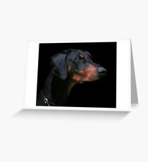 Dobermann Greeting Card