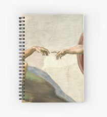 The Creation of Adam Spiral Notebook