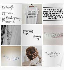 Princess Leia moodboard Poster