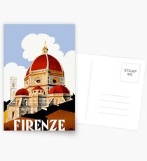 Reise-Plakat 1930 Florenz Italien Postkarten