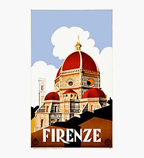 Reise-Plakat 1930 Florenz Italien Fotodruck