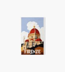 Lámina rígida Cartel de viaje de 1930 Florence Italy