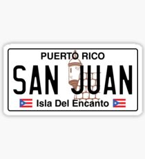 PR Plate - San Juan Sticker