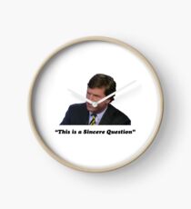 Tucker Carlson #16 Clock