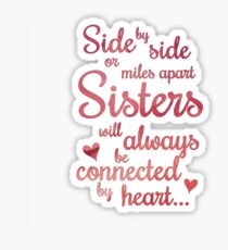 Sisters Side by Side Sticker