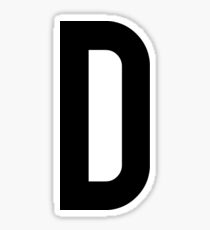 Letter D: Stickers | Redbubble