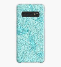 Turquoise spirals Case/Skin for Samsung Galaxy