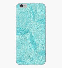 Turquoise spirals iPhone Case
