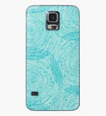 Türkis Spiralen Hülle & Klebefolie für Samsung Galaxy