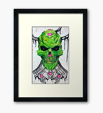 Brainic Skull Framed Print