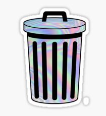 Holographische Mülleimer Sticker