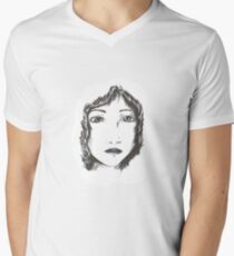 Ink woman Men's V-Neck T-Shirt