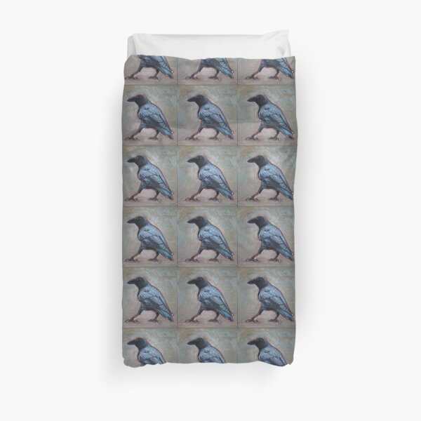 Black Crow Duvet Cover