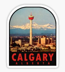 Calgary Alberta Canada Vintage Travel Decal Sticker