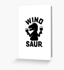wino saur Greeting Card