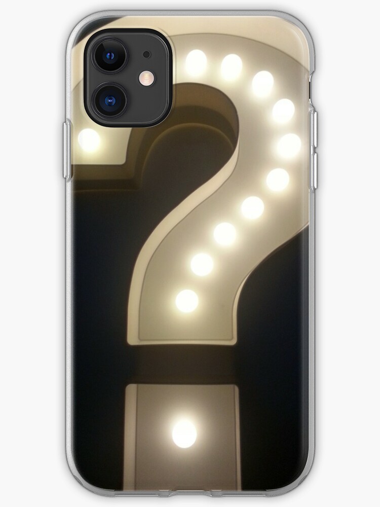 Vintage Question Mark Marquee Light Iphone Case Cover By