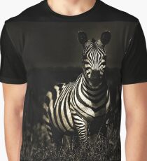 A wild zebra glaring at us Graphic T-Shirt