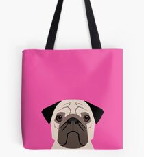 Taylor - Pug dog art phone case for pet lovers and dog people Tote Bag