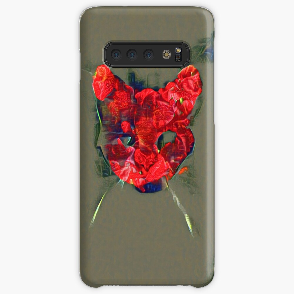 Ninja cat hiding in poppy #Art Case & Skin for Samsung Galaxy