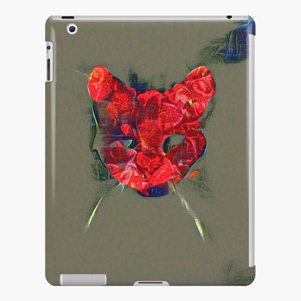 Ninja cat hiding in poppy #Art iPad Case & Skin