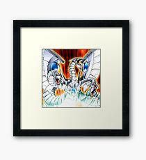 Cyber End Watercolor Framed Print