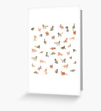 Chats Ecoline Greeting Card