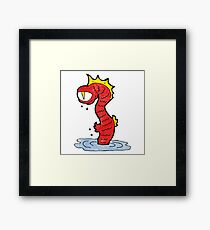 cartoon monster Framed Print