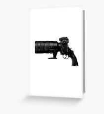Shoot! (Black Barrel) Greeting Card